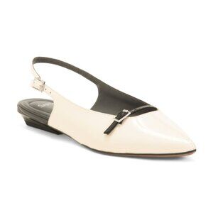 FRANCO SARTO Patent Leather Emma Slingback Flats